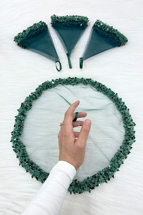 عقد و عروسی و حنابندان سبز ZEYMERADE - کد 883503025