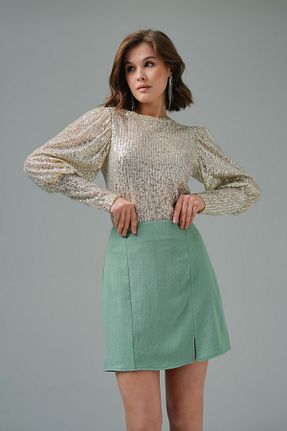 دامن سبز زنانه ویسکون Saade - کد 806293347