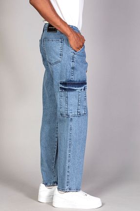 شلوار جین سرمه ای مردانه پاچه ساده LTC Jeans - کد 664968827