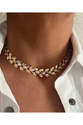 گردنبند جواهر طلائی زنانه روکش طلا tones official - کد 883553827