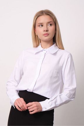 پیراهن سفید زنانه رگولار PERA MODA - کد 883585386