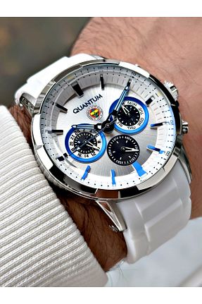 ساعت مچی سفید مردانه 41-45 میلی متر Quantum - کد 767756790