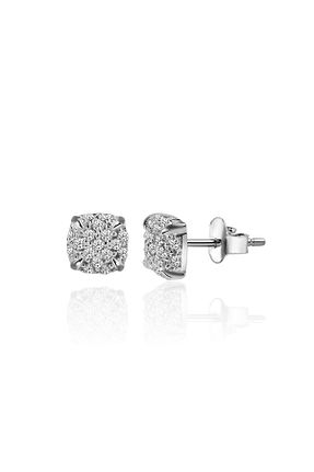 گوشواره نقره سفید زنانه 925 عیار jelux silver - کد 871333679
