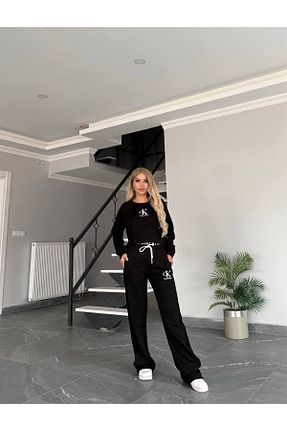 ست بالاتنه و پائین تنه مشکی زنانه رگولار bonibon butikk - کد 883573033