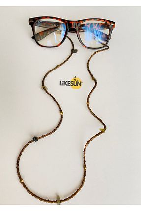 اکسسوری عینک قهوه ای زنانه LiKESUN HOME - کد 883601531