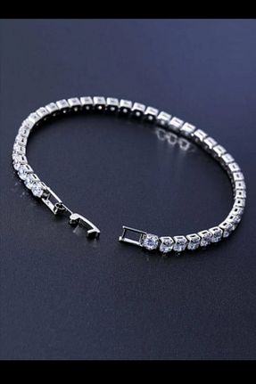 دستبند جواهر طوسی زنانه زیرکن Diloshtrend Design - کد 883615418