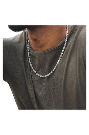 گردنبند استیل ( فولاد ) طوسی مردانه استیل ضد زنگ MİSSOYKAN - کد 883614563