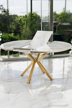 میز آشپزخانه سفید MDF fursimo - کد 883610744