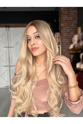 کلاه گیس زرد زنانه Suzan Peruk - کد 883619729