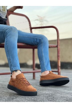 کفش اسنیکر قهوه ای مردانه بند دار ŞRANIN DÜNYASI - کد 883645269
