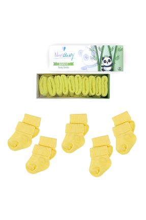 جوراب زرد بچه گانه بامبو Novibaby - کد 370502107