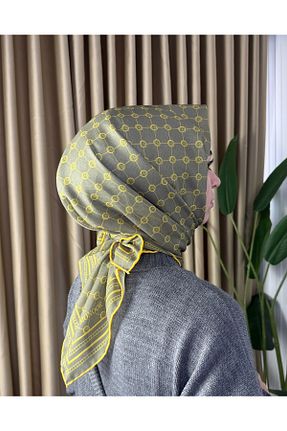 شال خاکی زنانه پنبه ای MONOOR - کد 883144117