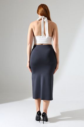 دامن مشکی زنانه لیکرا Zula Moda - کد 883731312