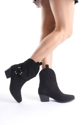 بوت / نیم بوت مشکی زنانه جیر FGZY Shoes - کد 870882752