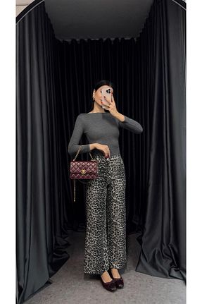 شلوار جین رنگی زنانه پاچه گشاد HAZELANNA - کد 883752254