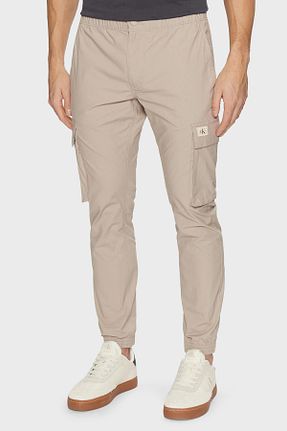 شلوار بژ مردانه پنبه - الاستین Calvin Klein - کد 883818899