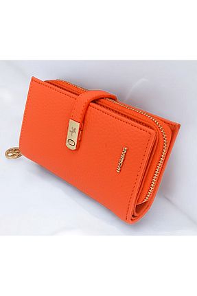 کیف پول نارنجی زنانه سایز متوسط Nas Bag - کد 883835979