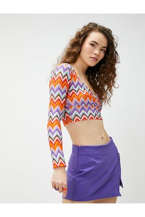 بلوز رنگی زنانه ساده Koton - کد 672420453
