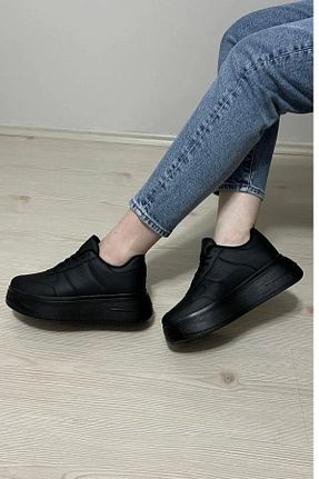 کفش اسنیکر مشکی زنانه بند دار Afşin - کد 864723879