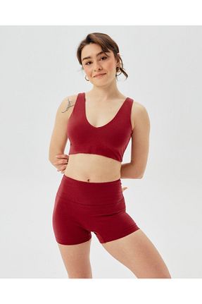 شوارک اسپرت زرشکی زنانه فاق بلند Ayma Active - کد 121402106