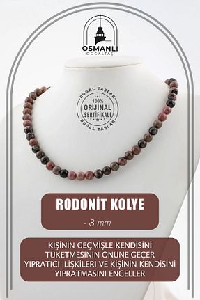 گردنبند جواهر رنگی زنانه سنگ OSMANLI DOĞAL TAŞ - کد 666092218