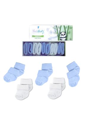 جوراب آبی بچه گانه بامبو Novibaby - کد 370504572