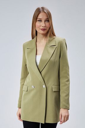 کت بلیزر متالیک زنانه مخلوط پلی استر Bolivente - کد 883837984