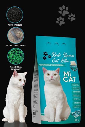 شن گربه Doğal/Bentonit Kumlar Mİ CAT - کد 836073771