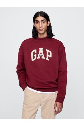 سوئیشرت قرمز مردانه چاپی GAP - کد 883850233