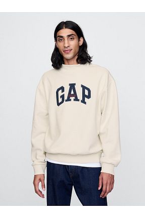 سوئیشرت بژ مردانه ساده GAP - کد 883850298