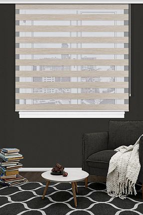 پرده کشوئی قهوه ای کلاسیک Stor Noveva Home - کد 762590545