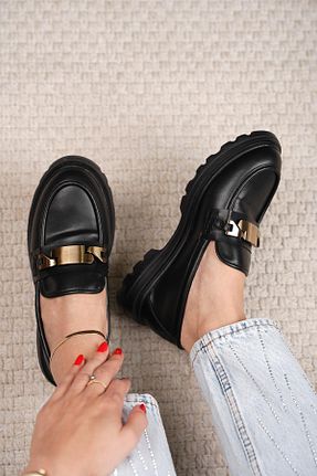 کفش کلاسیک مشکی زنانه چرم مصنوعی Stilbagshoes - کد 883859194