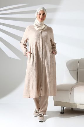 لباس حجاب بژ زنانه رگولار ihvanonline - کد 883880827