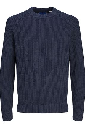 پلیور سرمه ای مردانه ساده Jack & Jones - کد 883874570