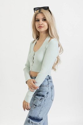 رویه سبز زنانه مخلوط پلی استر Dilvin - کد 883864688