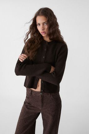 رویه قهوه ای زنانه اکریلیک Stradivarius - کد 883886300