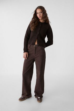 رویه قهوه ای زنانه اکریلیک Stradivarius - کد 883886300