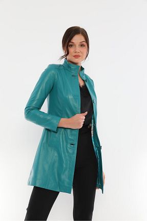 کت فیروزه ای زنانه رگولار Basics&More - کد 883895696
