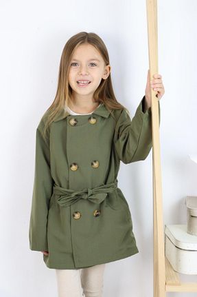 ترنچکت سبز بچه گانه پلی استر MiaBaby - کد 883903014