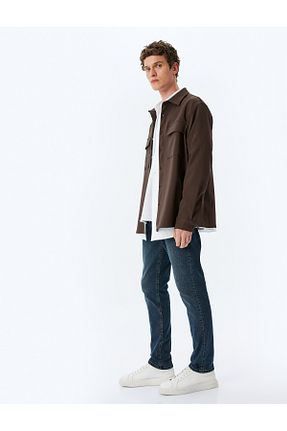 شلوار جین آبی مردانه پاچه لوله تفنگی Koton - کد 883891440