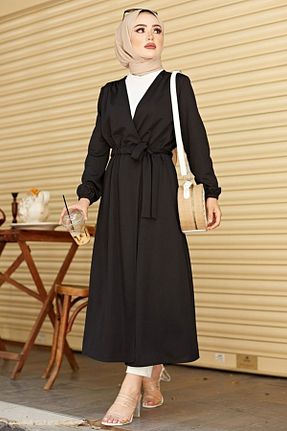 پلیور مشکی زنانه ساده TOFİSA - کد 883903839