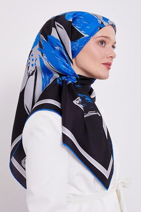 روسری سرمه ای İpek Tivil Levidor - کد 883899013