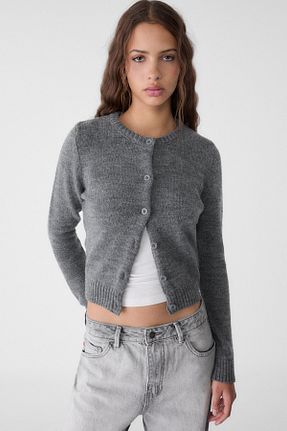 رویه طوسی زنانه اکریلیک Stradivarius - کد 883885059