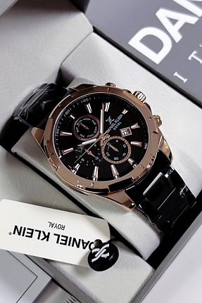 ساعت مچی مشکی مردانه 44 میلی متر Daniel Klein - کد 883902490