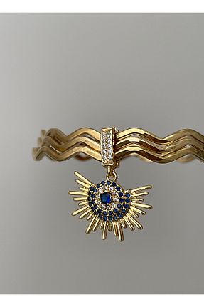 دستبند استیل (فولاد) زرد زنانه استیل (فولاد) JELLY - کد 883897697