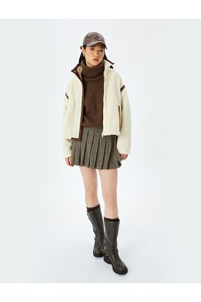 کاپشن نباتی زنانه رگولار Koton - کد 883930679
