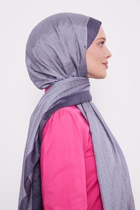 شال طوسی زنانه پلی استر Levidor - کد 883925983
