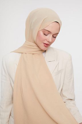 شال بژ زنانه پلی استر Levidor - کد 883926738