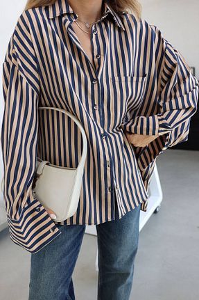 پیراهن سرمه ای زنانه اورسایز msendam - کد 883912458