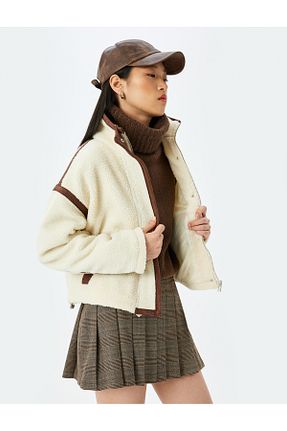 کاپشن نباتی زنانه رگولار Koton - کد 883930679